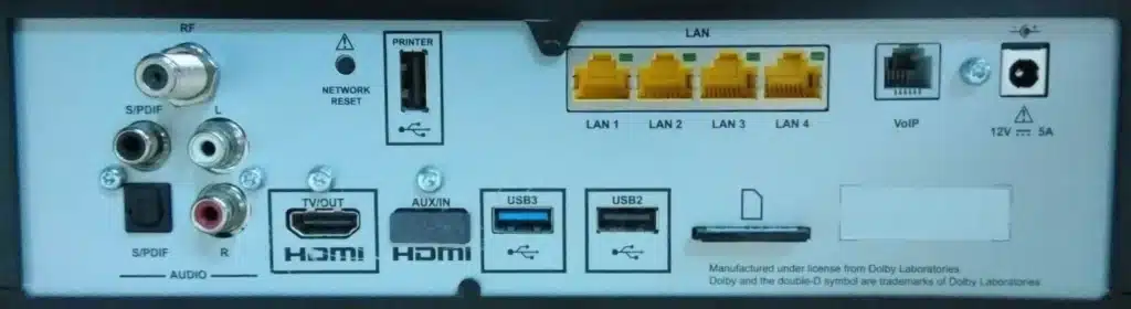 Altice One LAN ports